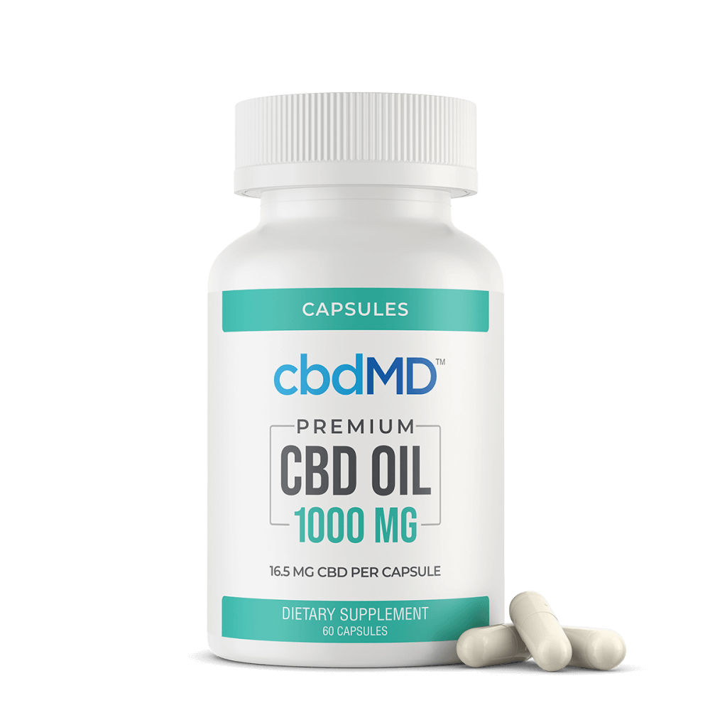 CbdMD CBD Oil Capsules 1000 mg image1